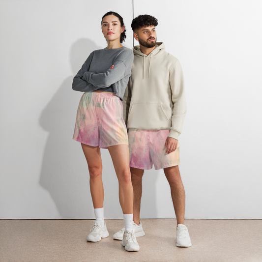 Rainbow Unisex Athletic Long Shorts